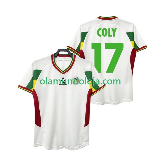 Camisola Senegal COLY 17 Retro Homem Equipamento Primeiro 2002 Manga Curta